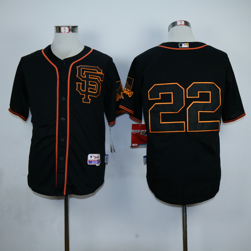 Men San Francisco Giants #22 Clark Black MLB Jerseys